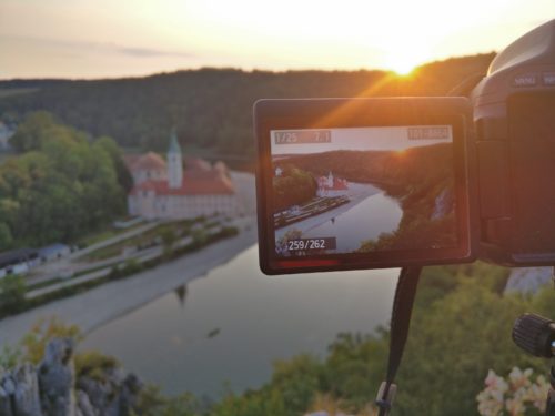 Sonnenuntergang Fotografieren am Kloster Weltenburg